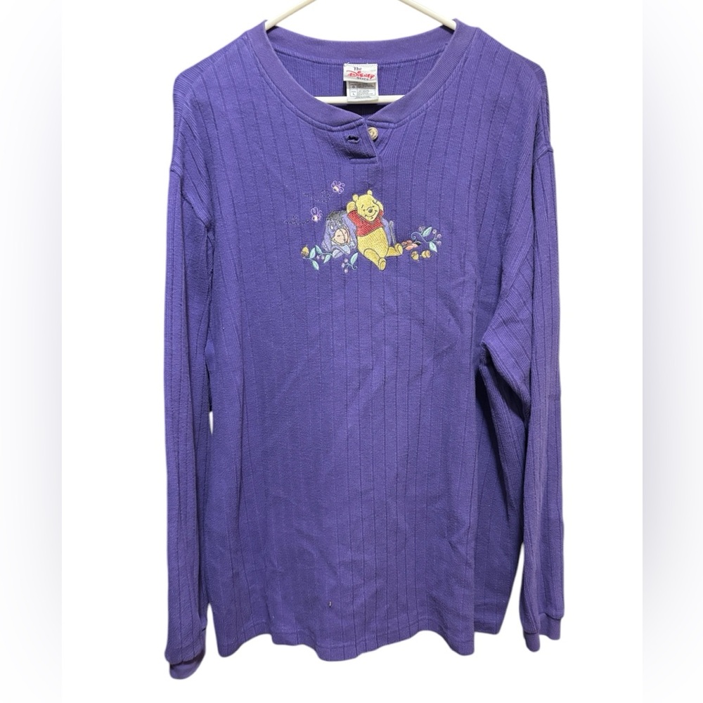 Vintage Disney Store size Large Winnie the Pooh embroidered‎ long sleeve